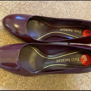 Enzo Angiolini brand new wine red high heel dress shoes